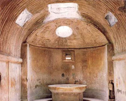 Particolare delle Terme di Pompei