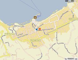 The exact location in Sorrento of  Armida apartment