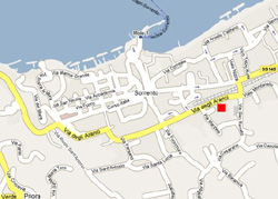 The exact location of Letizia apartment in Sorrento center