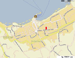 The exact location in Sorrento of  Lauro apartment