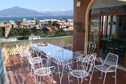 Sea-view with Vesuvius, symbol of the bay of Naples, from Chiara apartment